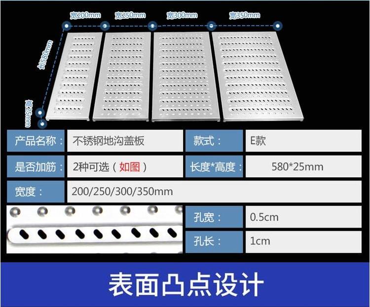 天燦金屬不銹鋼水溝蓋板 地溝格柵定制 廚房洗車房地下車庫排水第4張