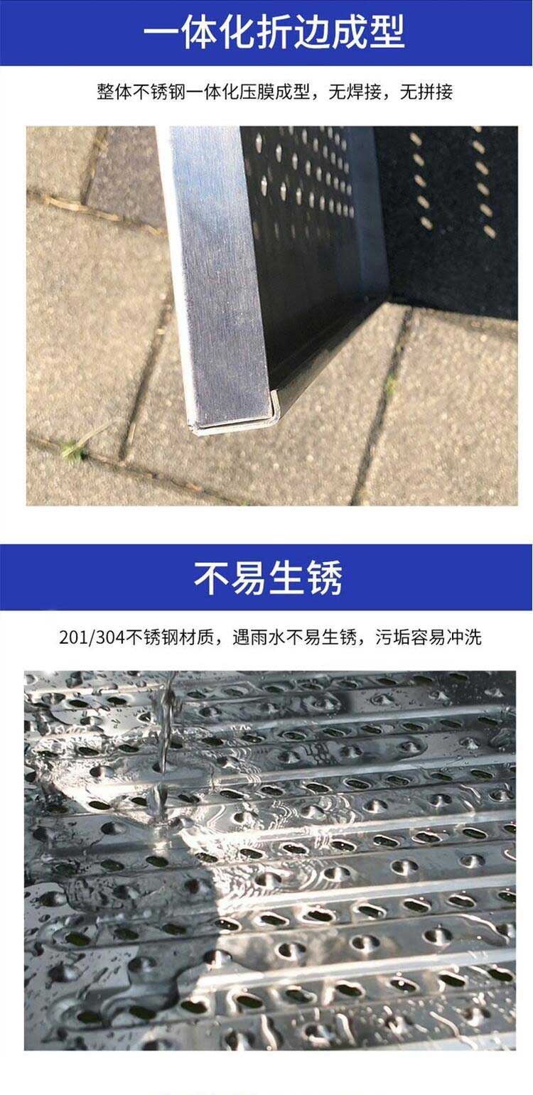 天燦金屬不銹鋼水溝蓋板 地溝格柵定制 廚房洗車房地下車庫排水第8張